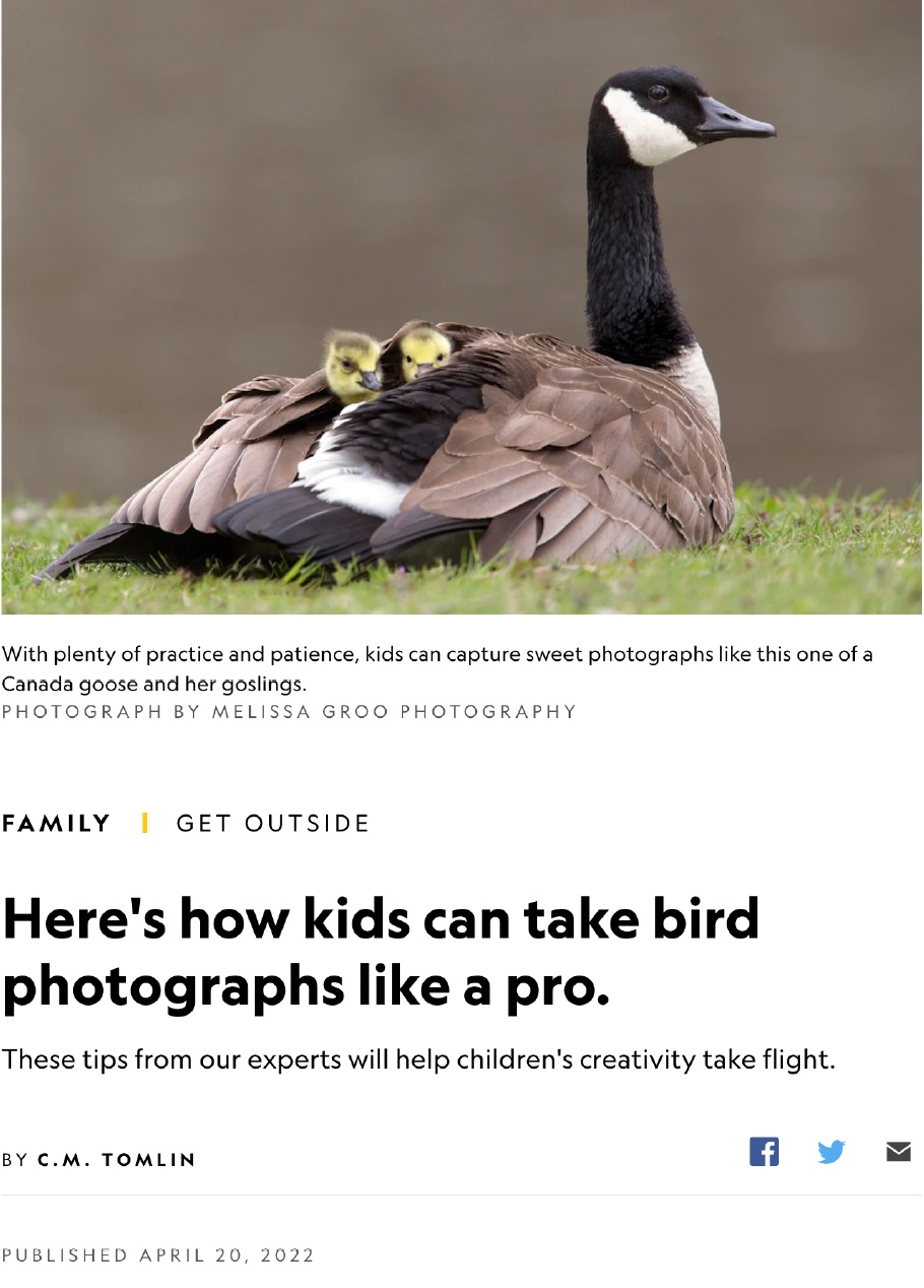 Melissa Interviewed for Nat Geo Family article