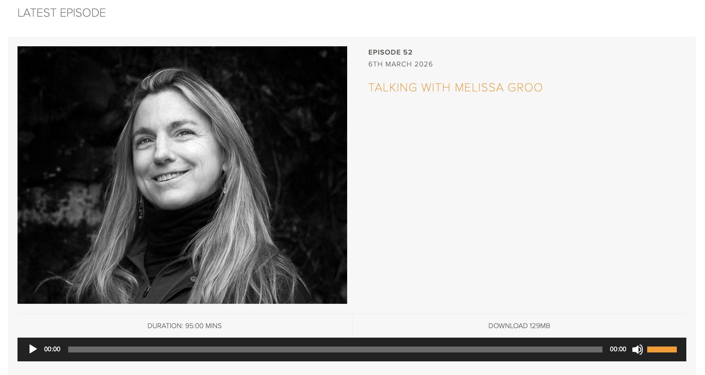 “Talking with Melissa Groo” Matthew Maran Podcast